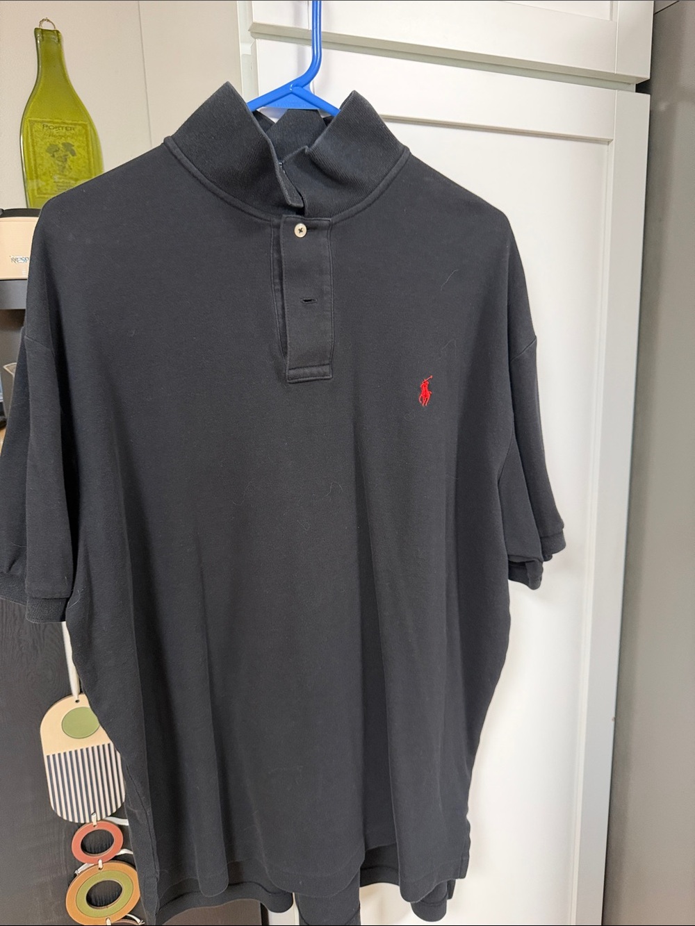 Ralph Lauren Black Polo Shirt with Red Pony